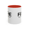 Favorite Girlfriend On Earth (FGOE) Accent Coffee Mug (11oz, 15oz)