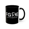 Favorite Grandpa On Earth (FGOE) Accent Coffee Mug (11oz, 15oz)