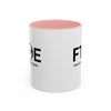 Favorite Teacher On Earth (FTOE) Accent Coffee Mug (11oz, 15oz)