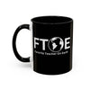 Favorite Teacher On Earth (FTOE) Accent Coffee Mug (11oz, 15oz)