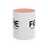 Favorite Girlfriend On Earth (FGOE) Accent Coffee Mug (11oz, 15oz)
