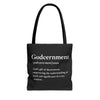 Godcernment Tote Bag - Custom Printed Stylish and Functional Tote