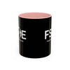 Favorite Sister On Earth (FSOE) Accent Coffee Mug (11oz, 15oz)