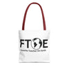 Favorite Teacher On Earth (FTOE) Tote Bag - Custom Printed Stylish and Functional Tote