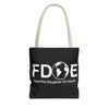 Favorite Daughter On Earth (FDOE) Tote Bag - Custom Printed Stylish and Functional Tote