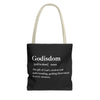 Godisdom Tote Bag - Custom Printed Stylish and Functional Tote