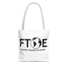 Favorite Teacher On Earth (FTOE) Tote Bag - Custom Printed Stylish and Functional Tote