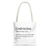 Godviction Tote Bag - Custom Printed Stylish and Functional Tote