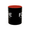 Favorite Cousin On Earth (FCOE) Accent Coffee Mug (11oz, 15oz)
