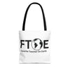 Favorite Teacher On Earth (FTOE) Tote Bag - Custom Printed Stylish and Functional Tote