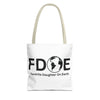 Favorite Daughter On Earth (FDOE) Tote Bag - Custom Printed Stylish and Functional Tote
