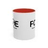 Favorite Cousin On Earth (FCOE) Accent Coffee Mug (11oz, 15oz)