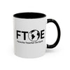 Favorite Teacher On Earth (FTOE) Accent Coffee Mug (11oz, 15oz)