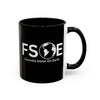Favorite Sister On Earth (FSOE) Accent Coffee Mug (11oz, 15oz)