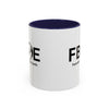 Favorite Brother On Earth (FBOE) Accent Coffee Mug (11oz, 15oz)