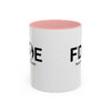 Favorite Dad On Earth (FDOE) Accent Coffee Mug (11oz, 15oz)