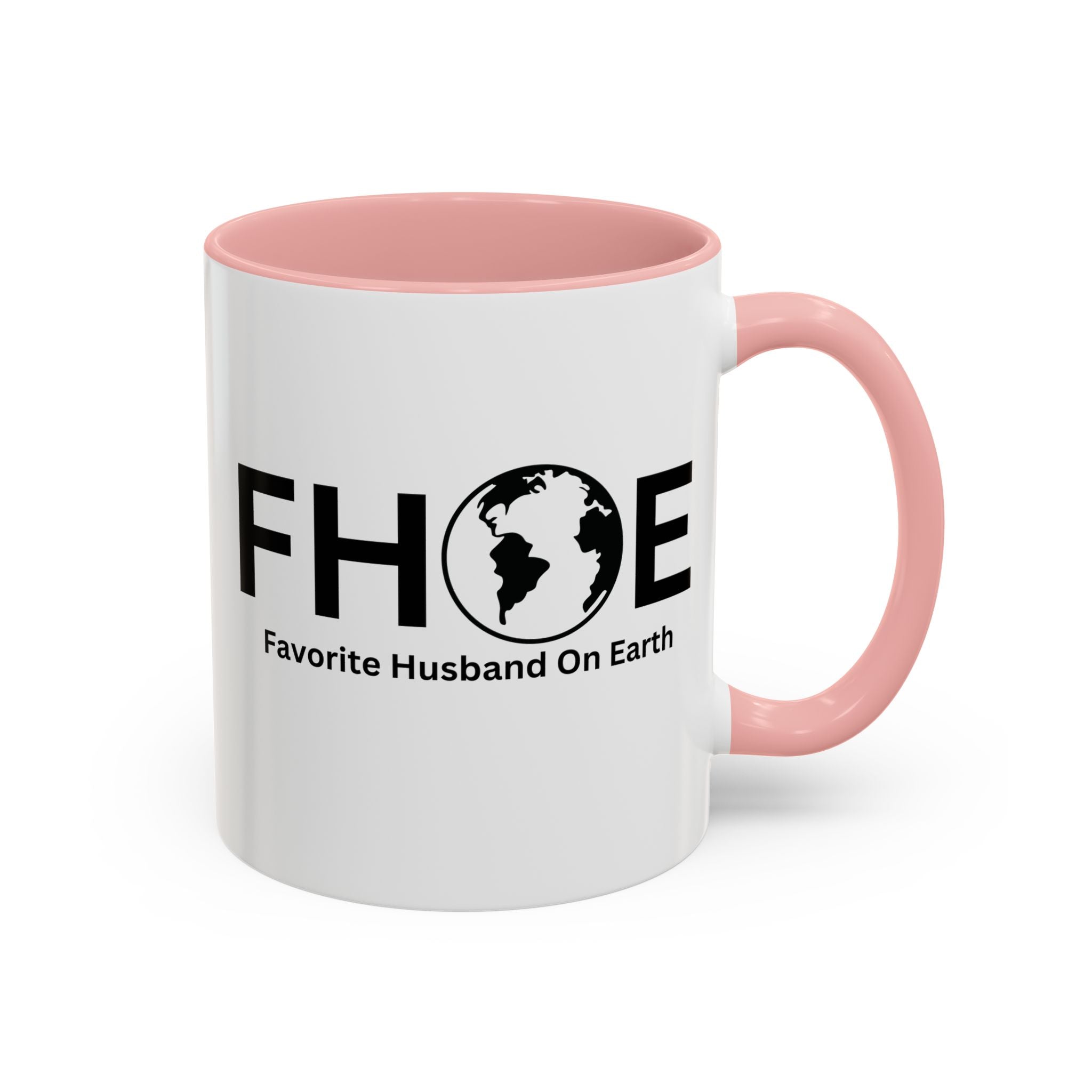 Favorite Husband On Earth (FHOE) Accent Coffee Mug (11oz, 15oz)