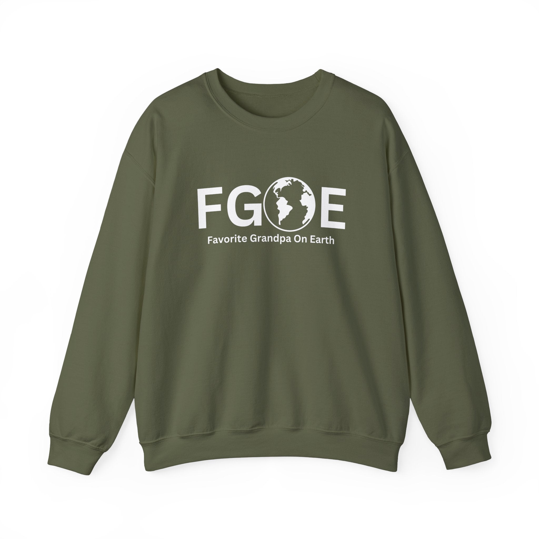 Favorite Grandpa On Earth Crewneck Sweatshirt - (FGOE) Unisex Heavy Blend