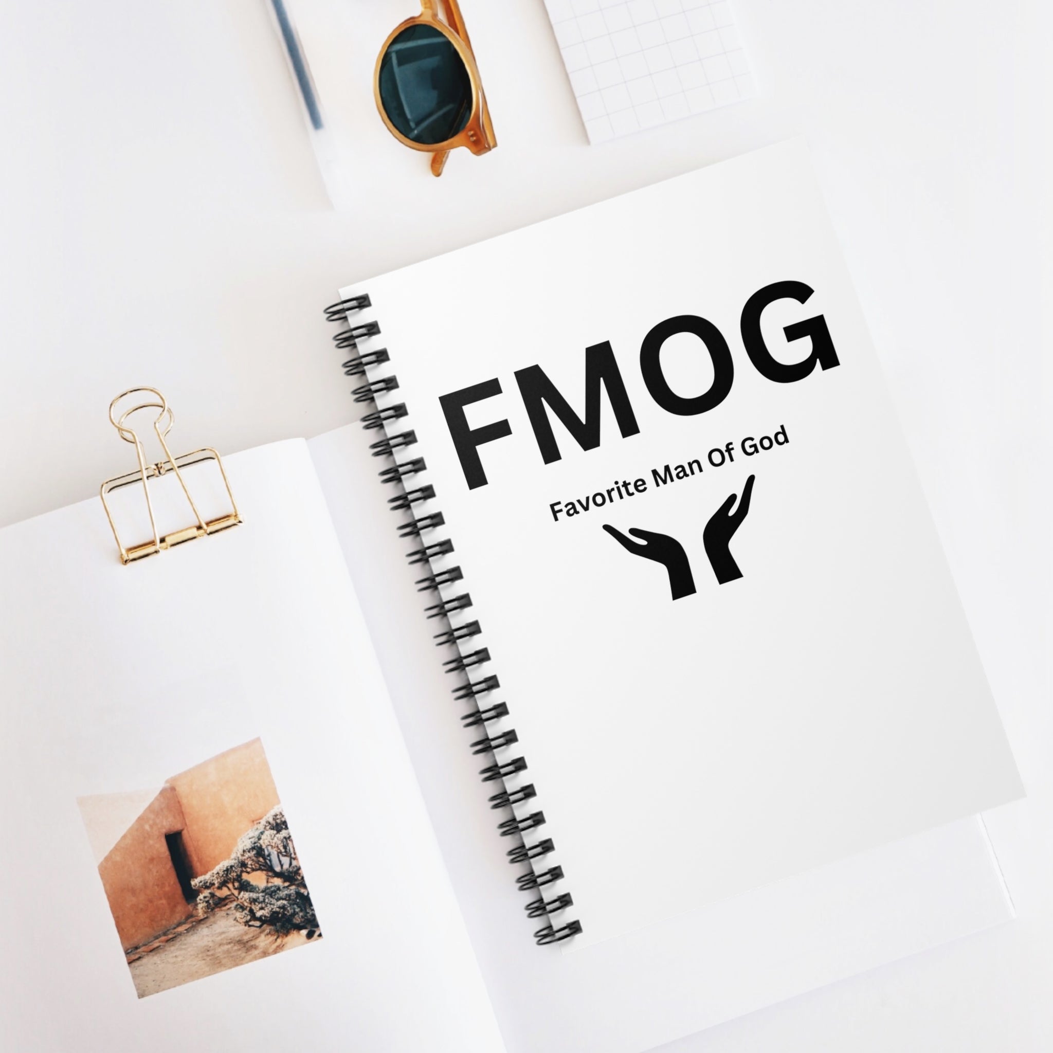 Favorite Man of God (FMOG) Spiral Notebook - 118 Page Ruled Line Notebook for Everyday Use