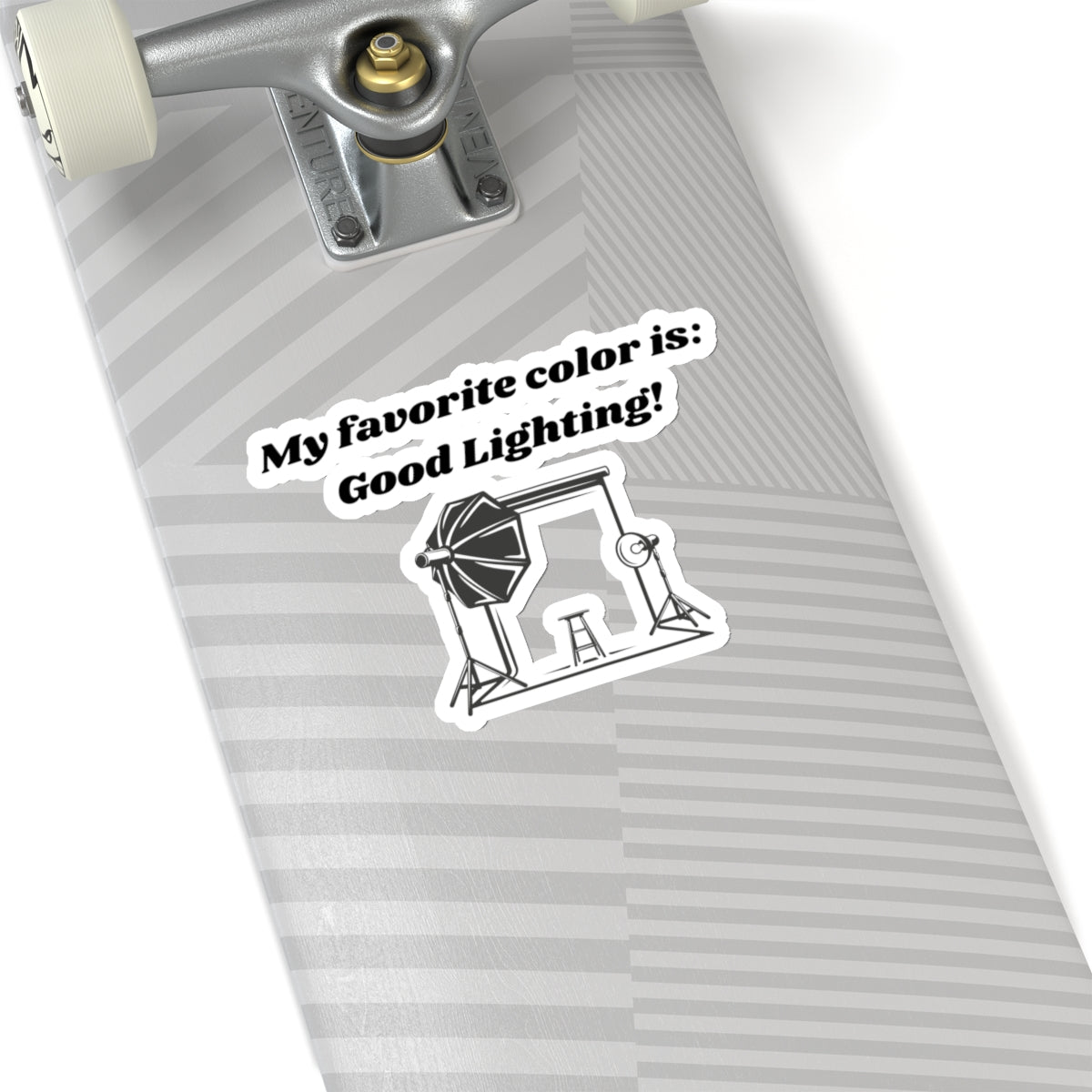 My Favorite Color is Good Lighting Kiss-Cut Stickers - Custom Vinyl Stickers for Creative Decor