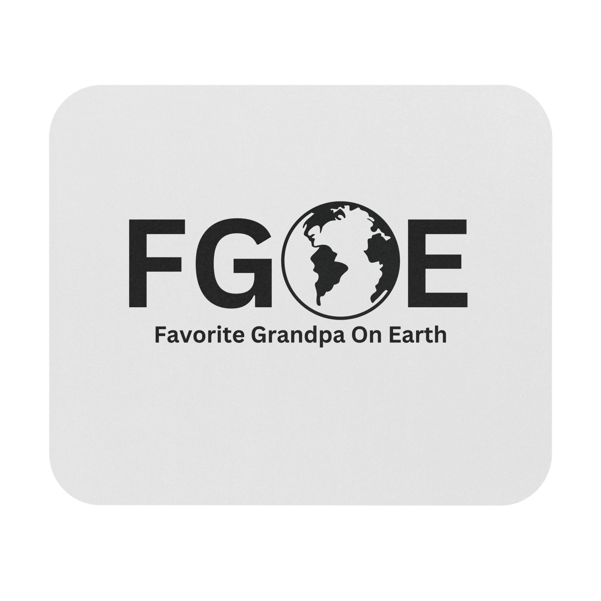 Favorite Grandpa On Earth (FGOE) Mouse Pad - Custom Personalized Gaming and Office Mouse Pad