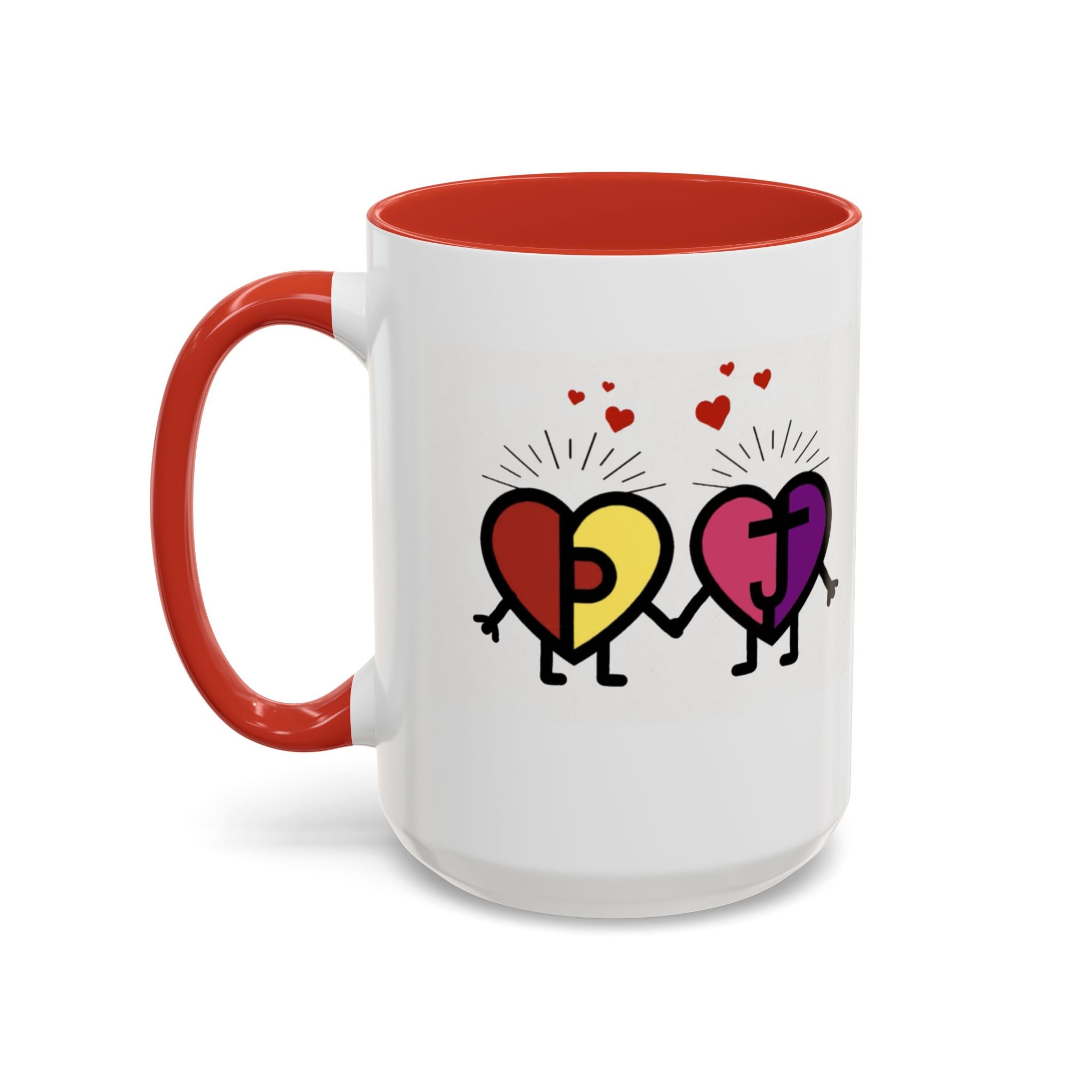 PJ & Joy Passionoy Mascots Accent Coffee Mug (11, 15oz)