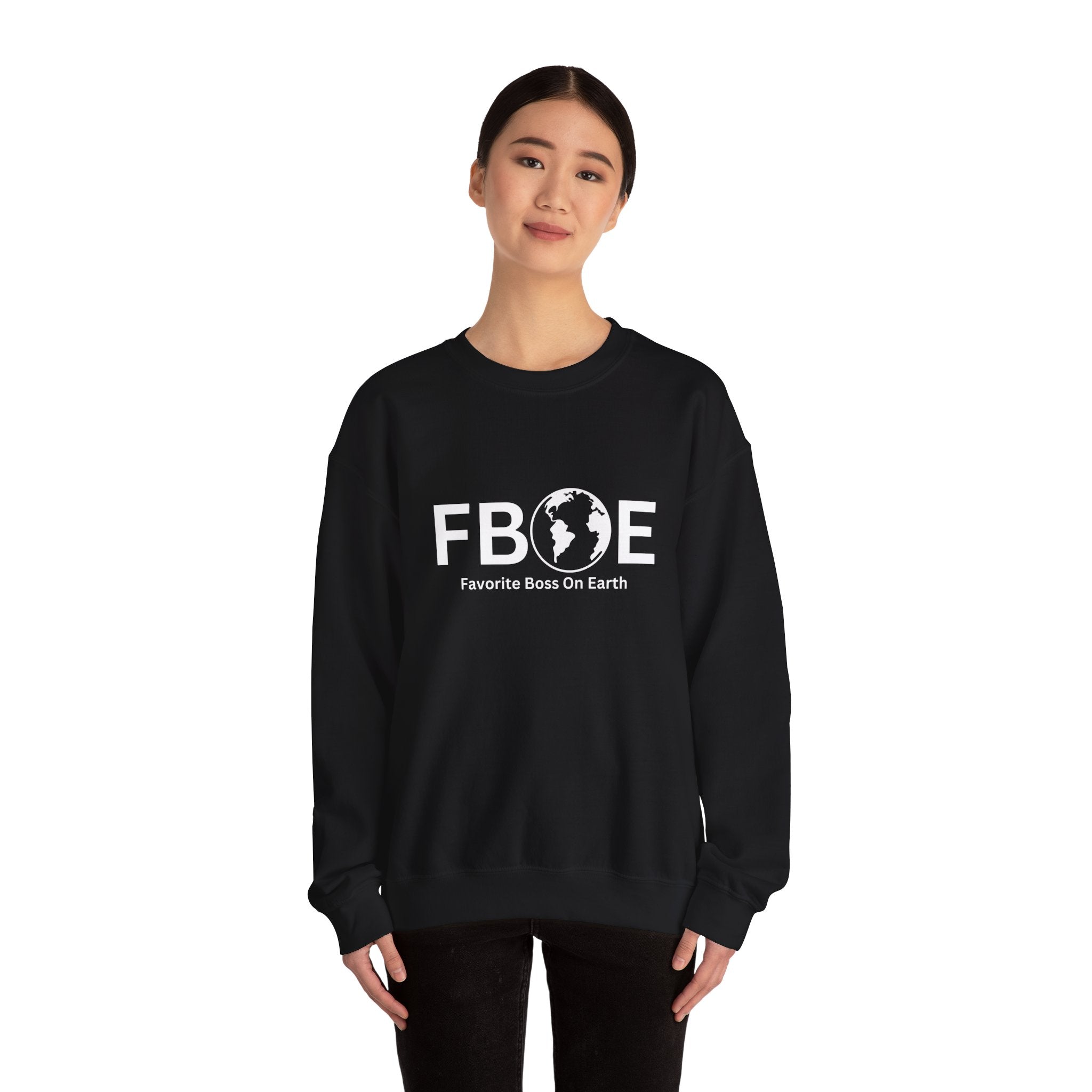 Favorite Boss On Earth (FBOE) - Unisex Heavy Blend Crewneck Sweatshirt