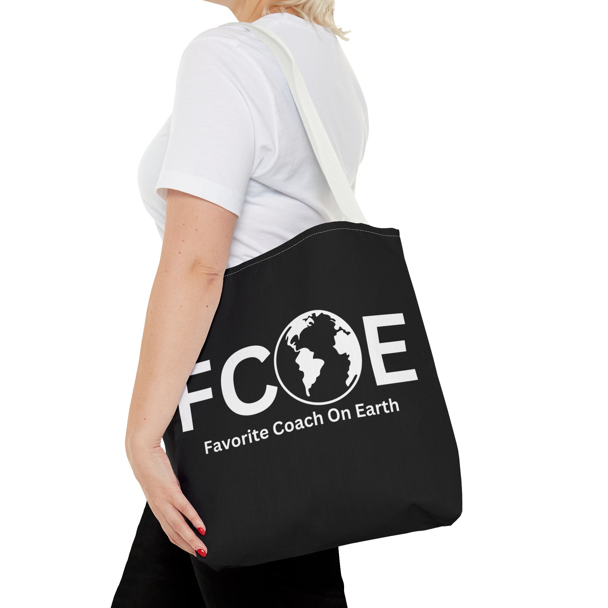 Favorite Coach On Earth (FCOE) Tote Bag - Custom Printed Stylish and Functional Tote