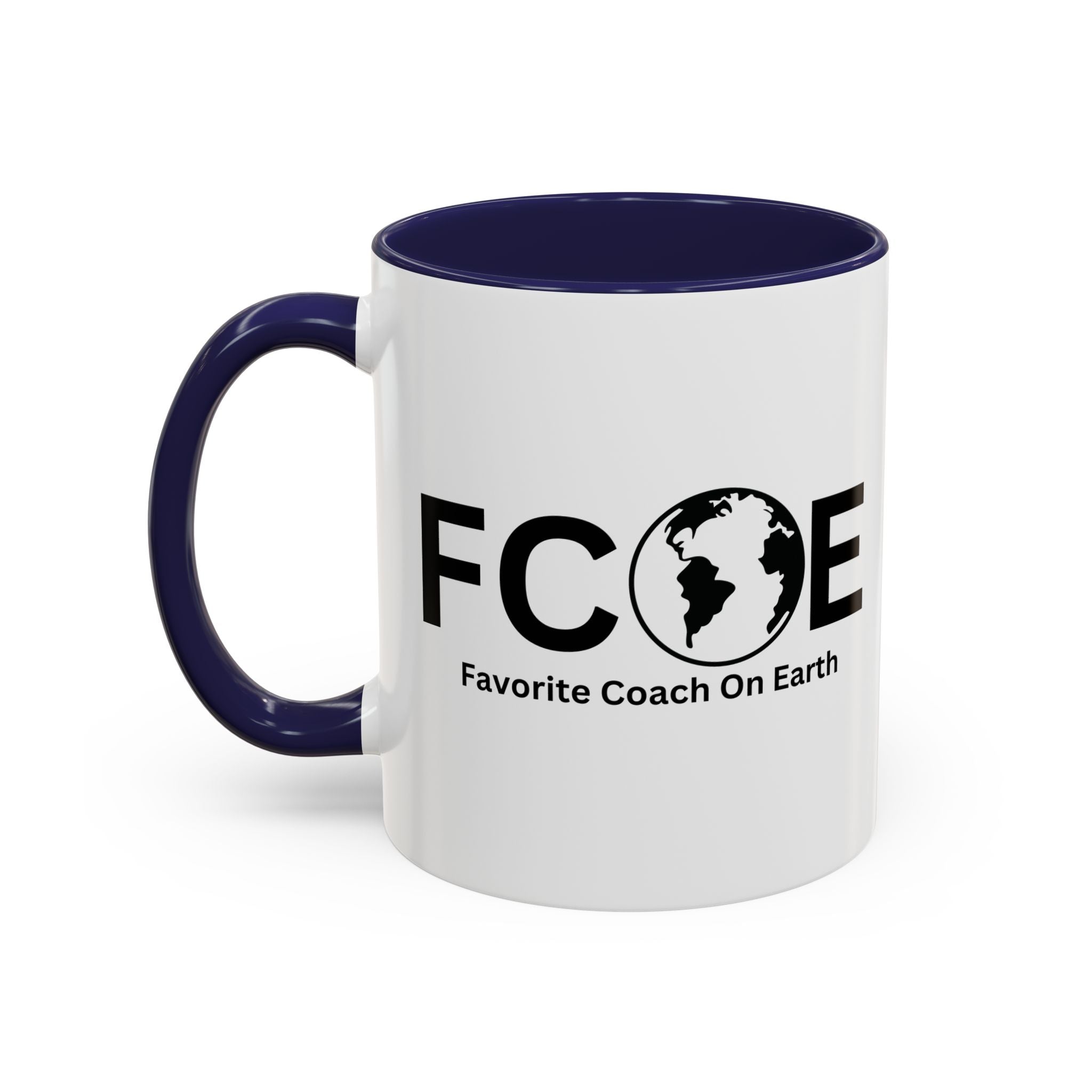 Favorite Coach On Earth (FCOE) Accent Coffee Mug (11oz, 15oz)