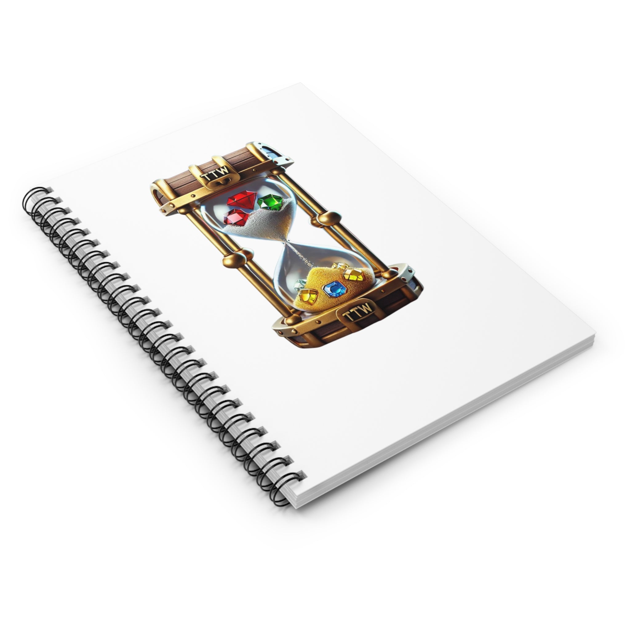 Treasure The Wait Logo Spiral Notebook - 118 Page Ruled Line Notebook for Everyday Use