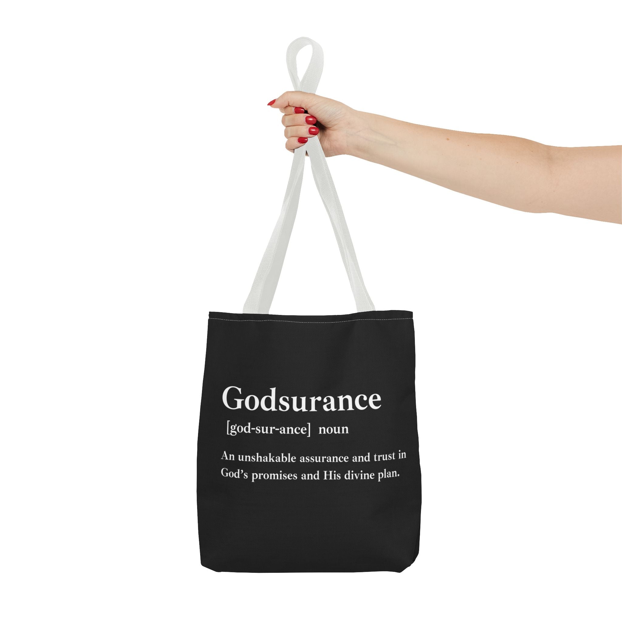 Godsurance Tote Bag - Custom Printed Stylish and Functional Tote