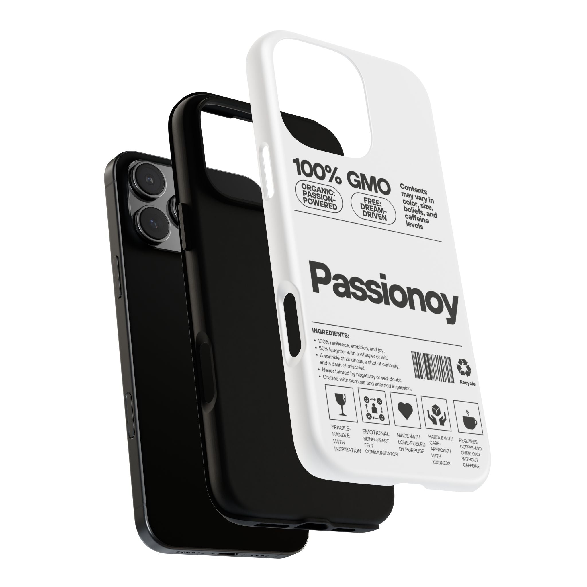 Passionoy Label Tough Cases - Custom Protective Phone Cases for iPhone, Samsung Galaxy, and Google Pixel