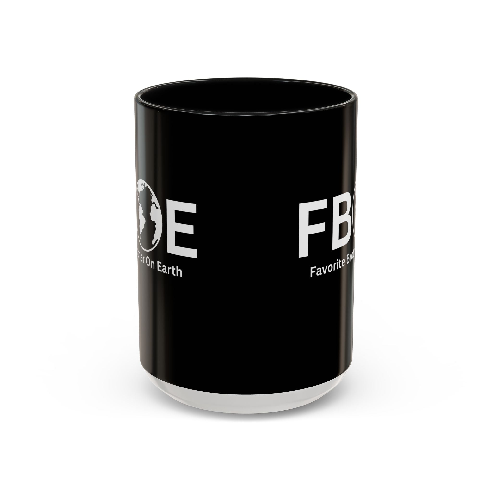 Favorite Brother On Earth (FBOE) Accent Coffee Mug (11oz, 15oz)