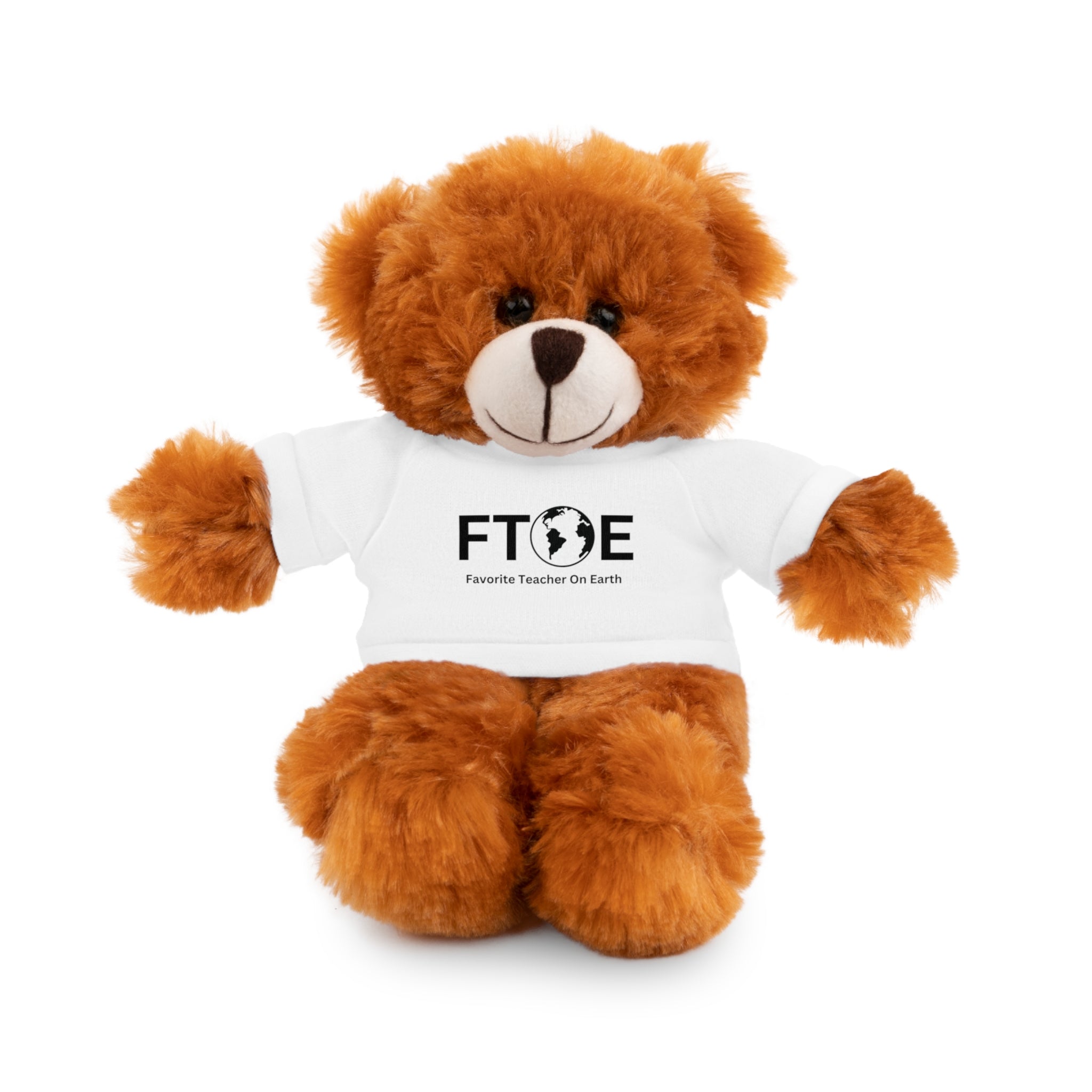 Stuffed Animal Gift – Favorite Teacher on Earth (FTOE) – Customizable T-Shirt & Animal