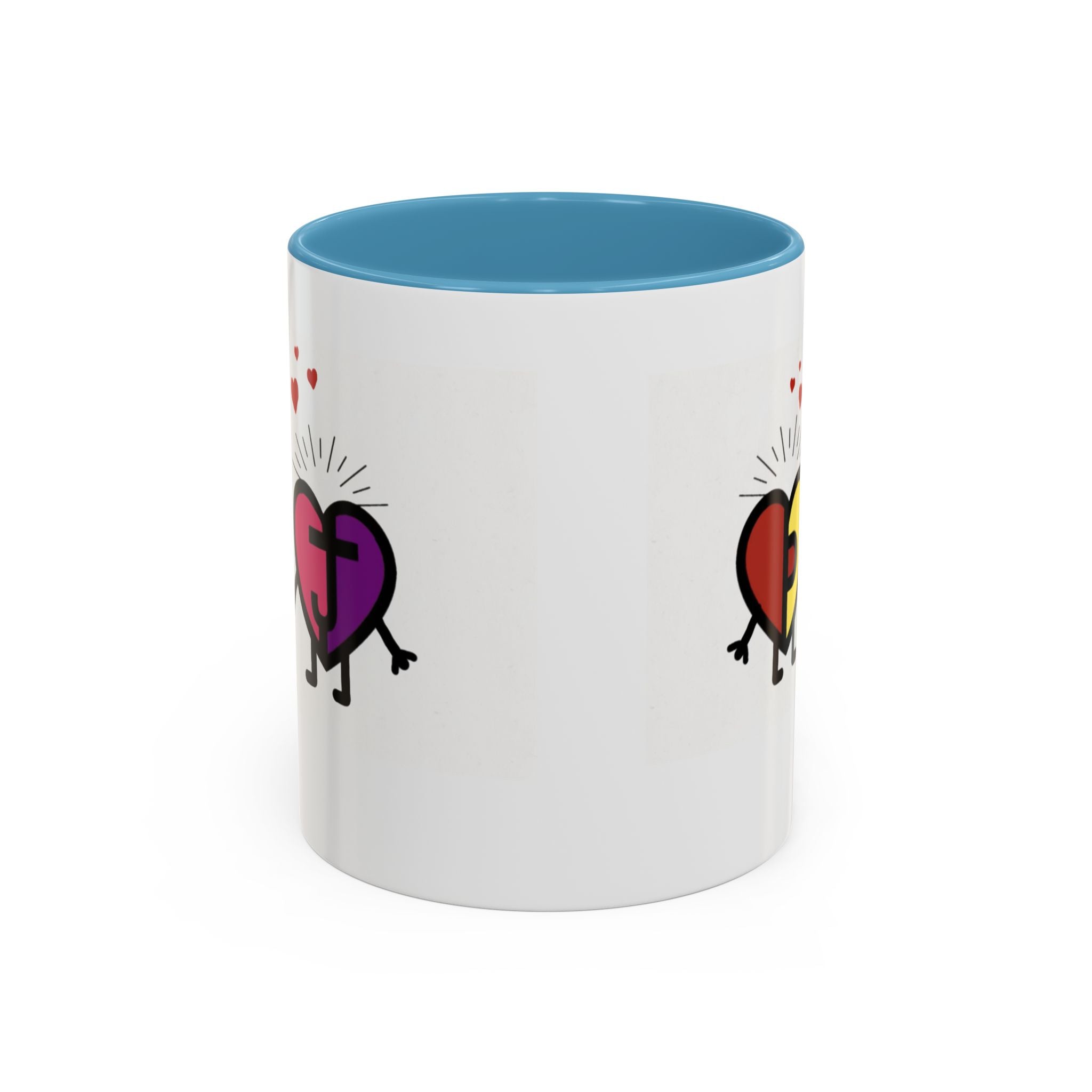 PJ & Joy Passionoy Mascots Accent Coffee Mug (11, 15oz)