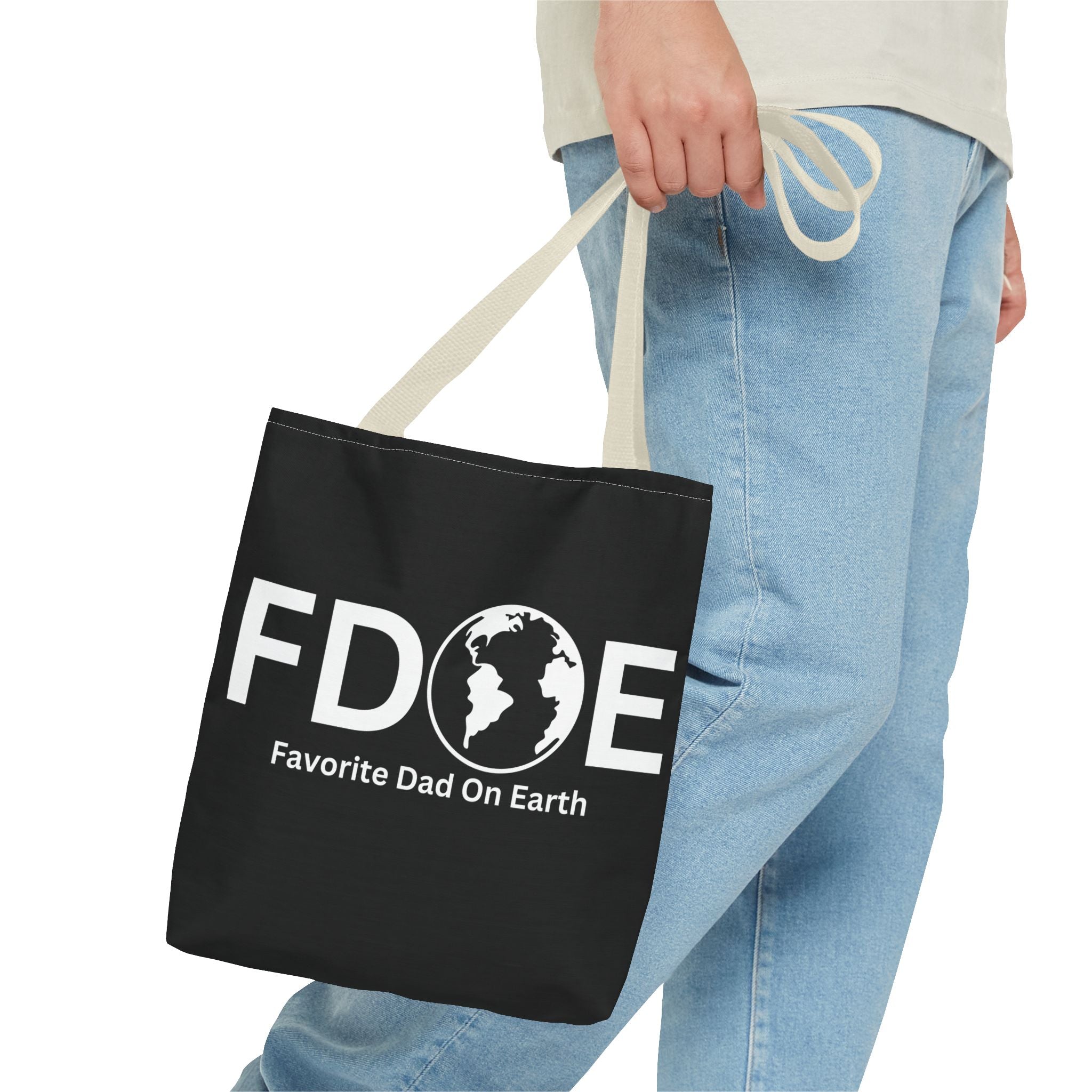 Favorite Dad On Earth (FDOE) Tote Bag- Custom Printed Stylish and Functional Tote