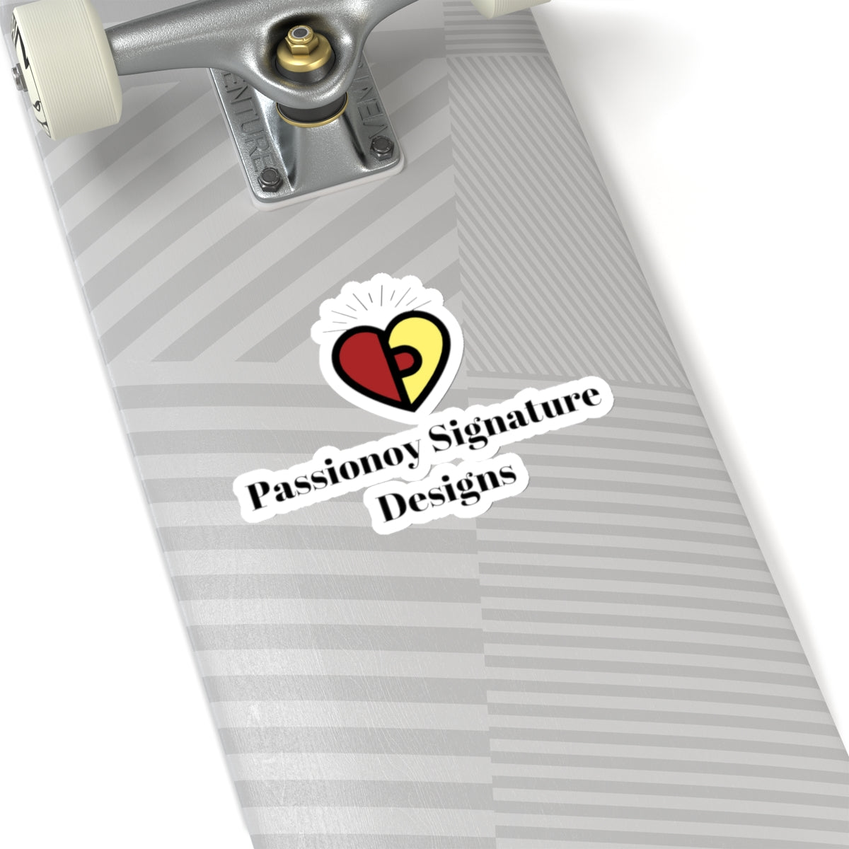 Passionoy Signature Designs Logo Kiss-Cut Stickers - Custom Vinyl Stickers for Creative Decor