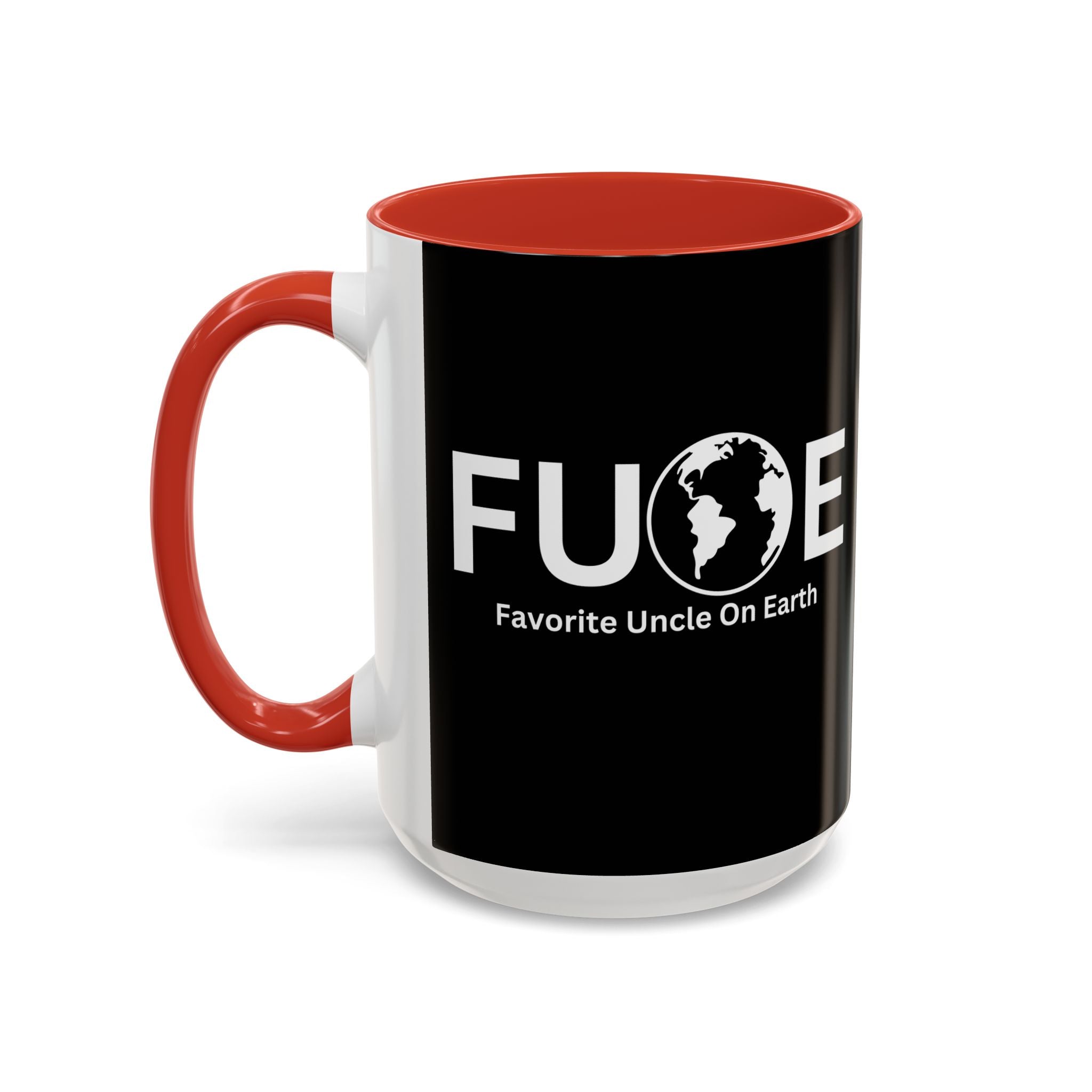Favorite Uncle On Earth (FUOE) Accent Coffee Mug (11oz, 15oz)