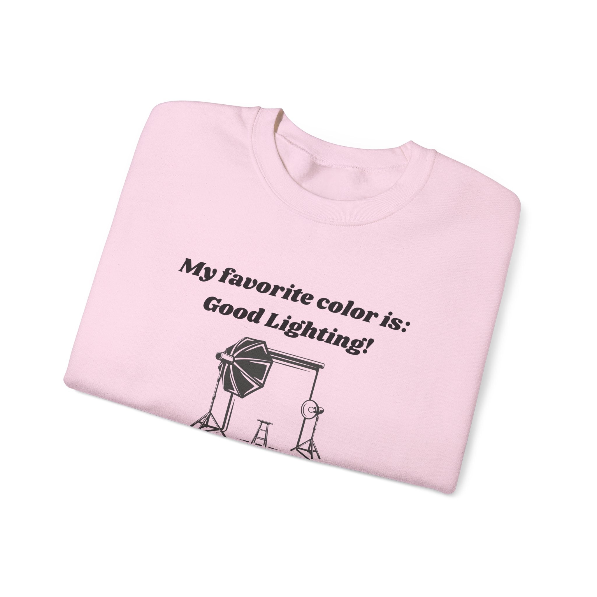 My Favorite Color is Good Lighting! Unisex Heavy Blend Crewneck Sweatshirt