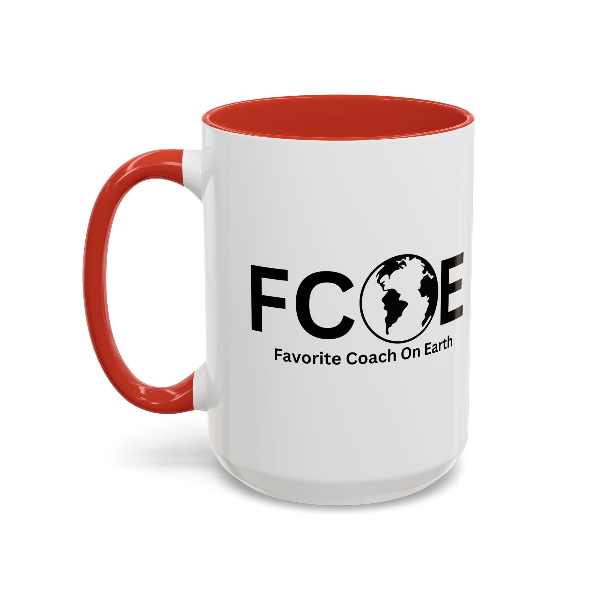 Favorite Coach On Earth (FCOE) Accent Coffee Mug (11oz, 15oz)