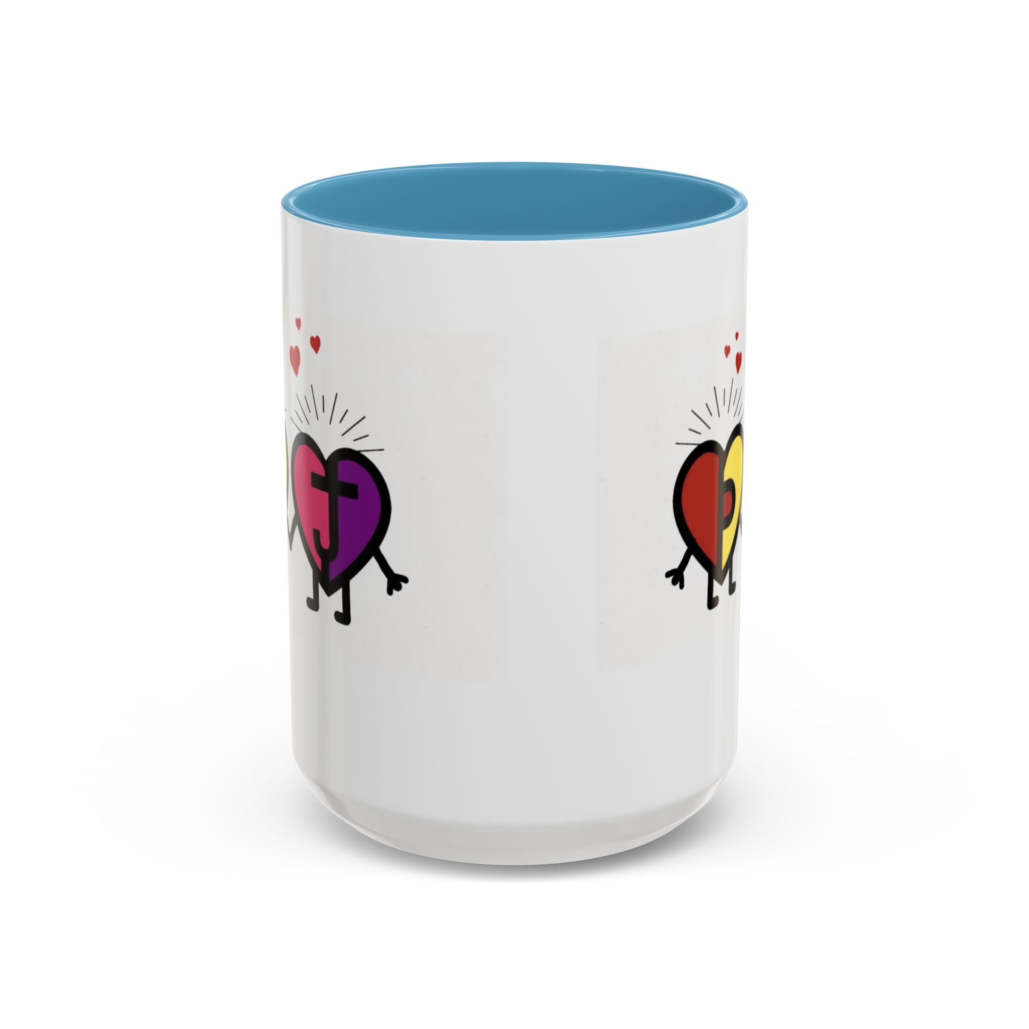 PJ & Joy Passionoy Mascots Accent Coffee Mug (11, 15oz)