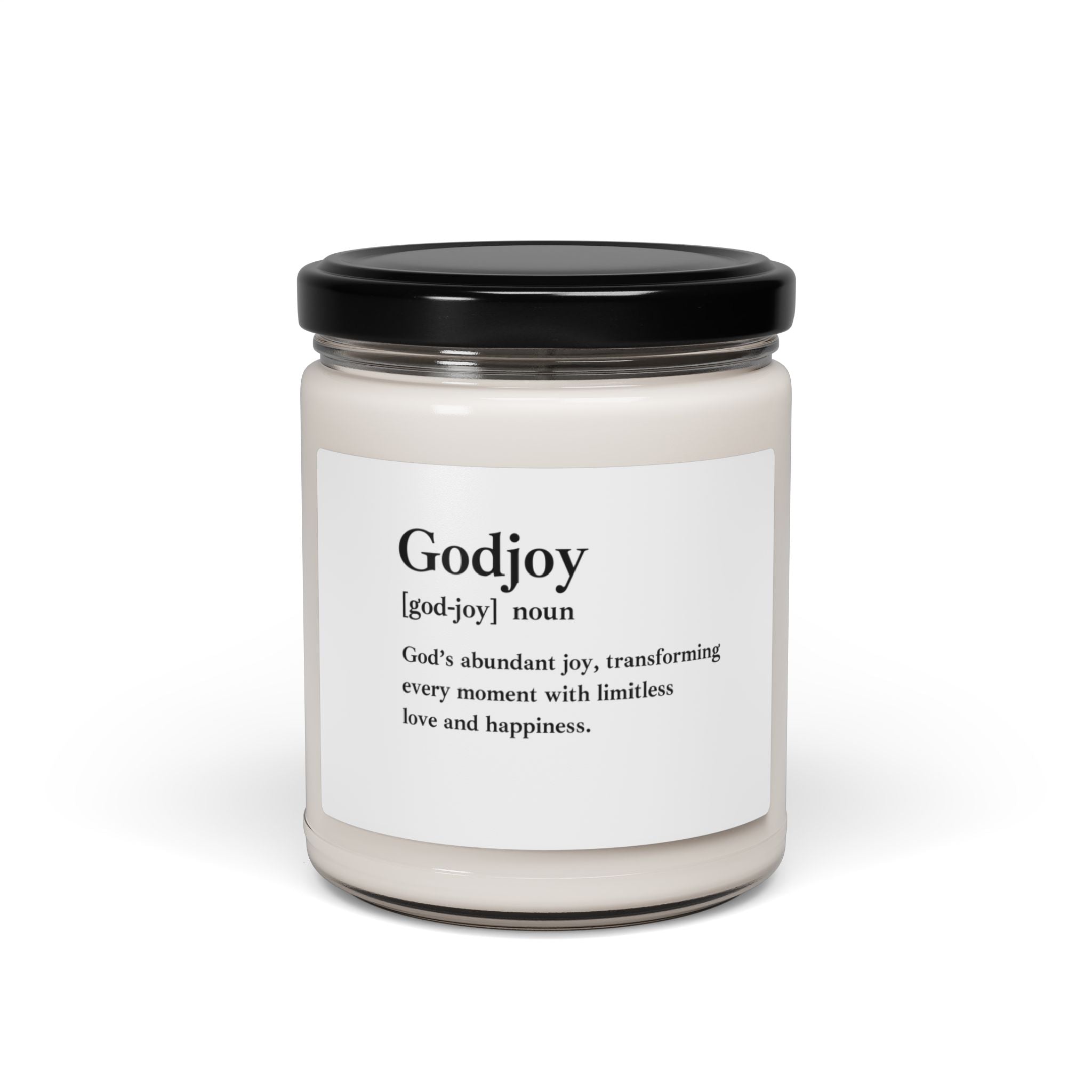 Godjoy Scented Soy Candle - 9oz Natural Wax Candle with Customizable Label