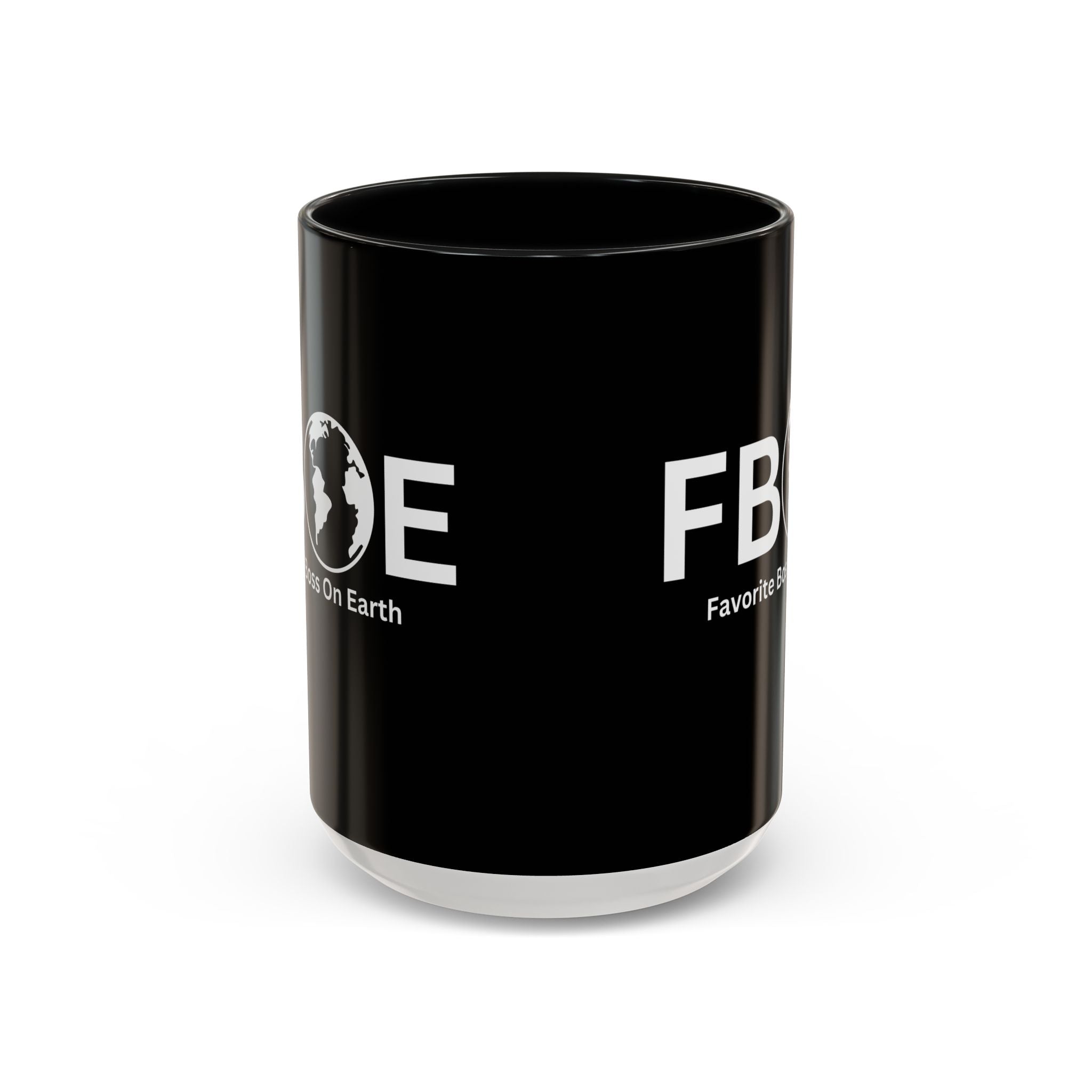 Favorite Boss On Earth (FBOE) Accent Coffee Mug (11oz, 15oz)