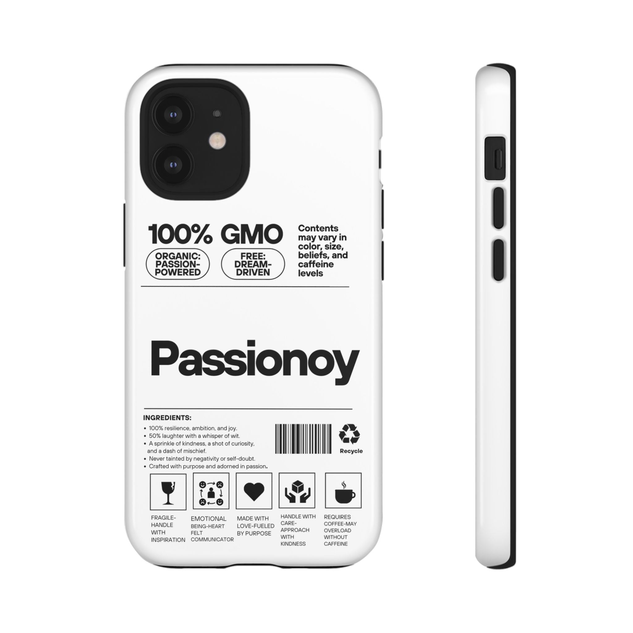 Passionoy Label Tough Cases - Custom Protective Phone Cases for iPhone, Samsung Galaxy, and Google Pixel
