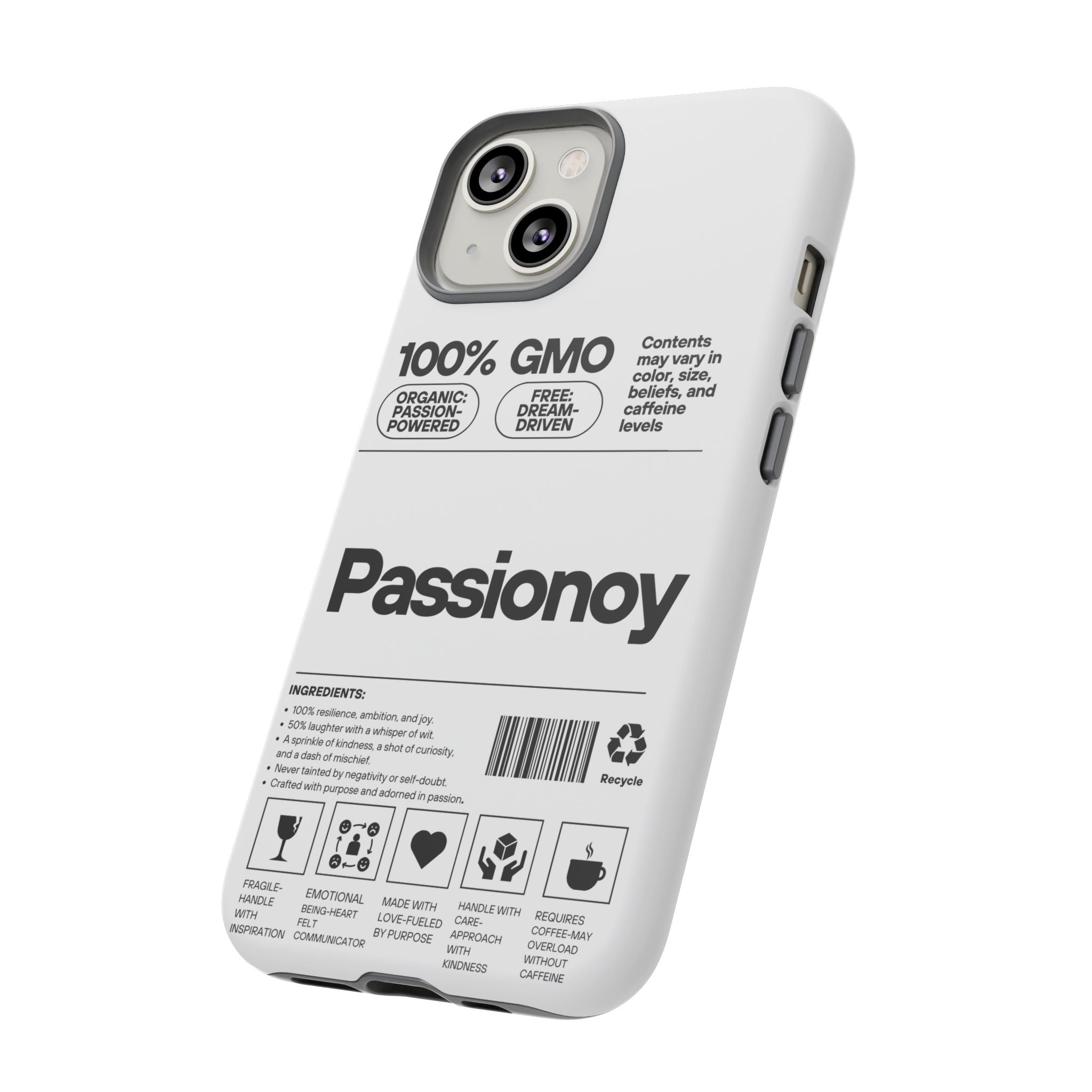 Passionoy Label Tough Cases - Custom Protective Phone Cases for iPhone, Samsung Galaxy, and Google Pixel