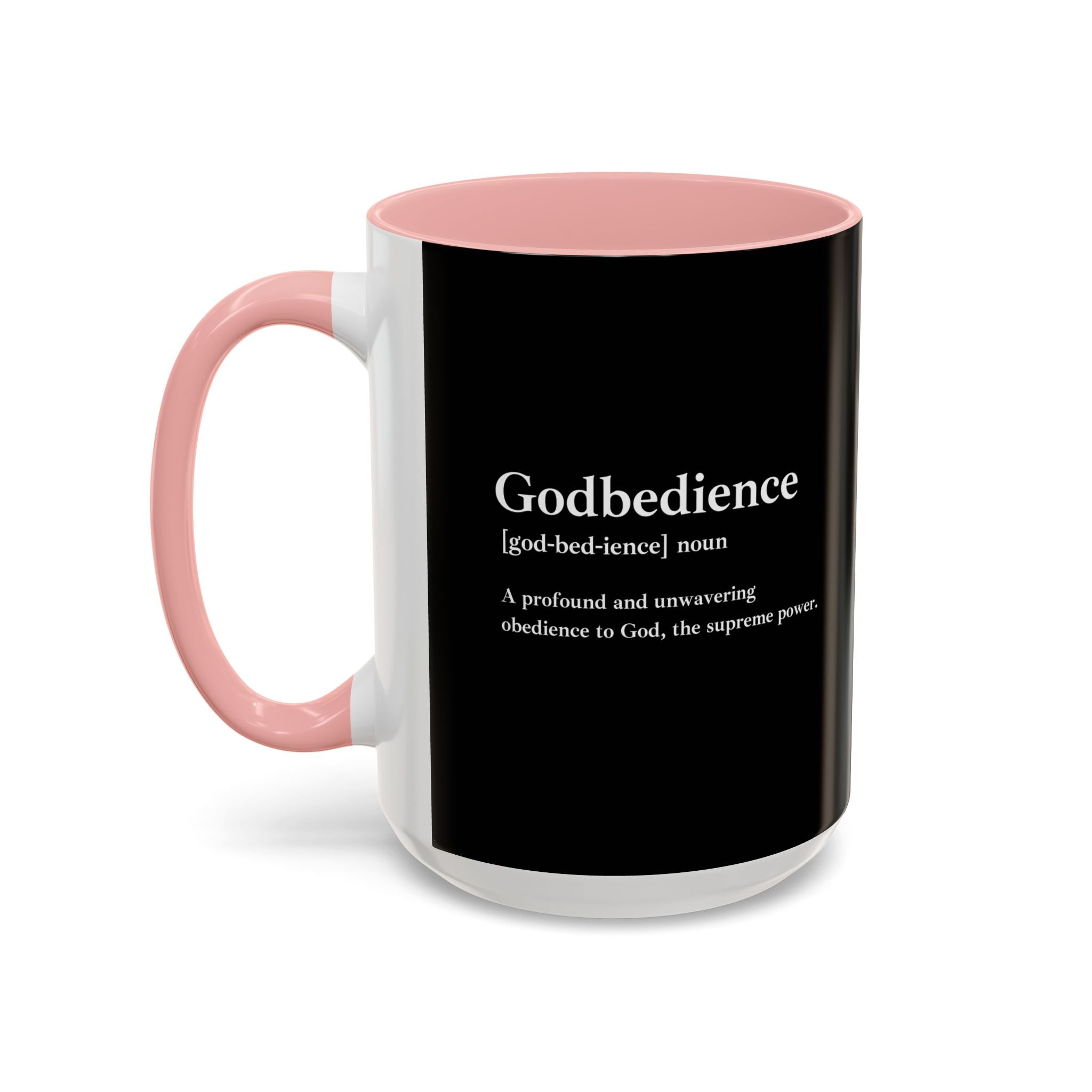 Godbedience Accent Coffee Mug (11, 15oz)