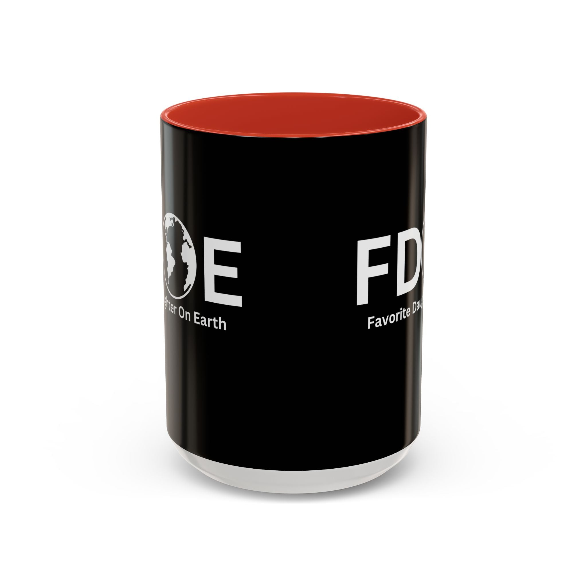 Favorite Daughter On Earth (FDOE) Accent Coffee Mug (11oz, 15oz)