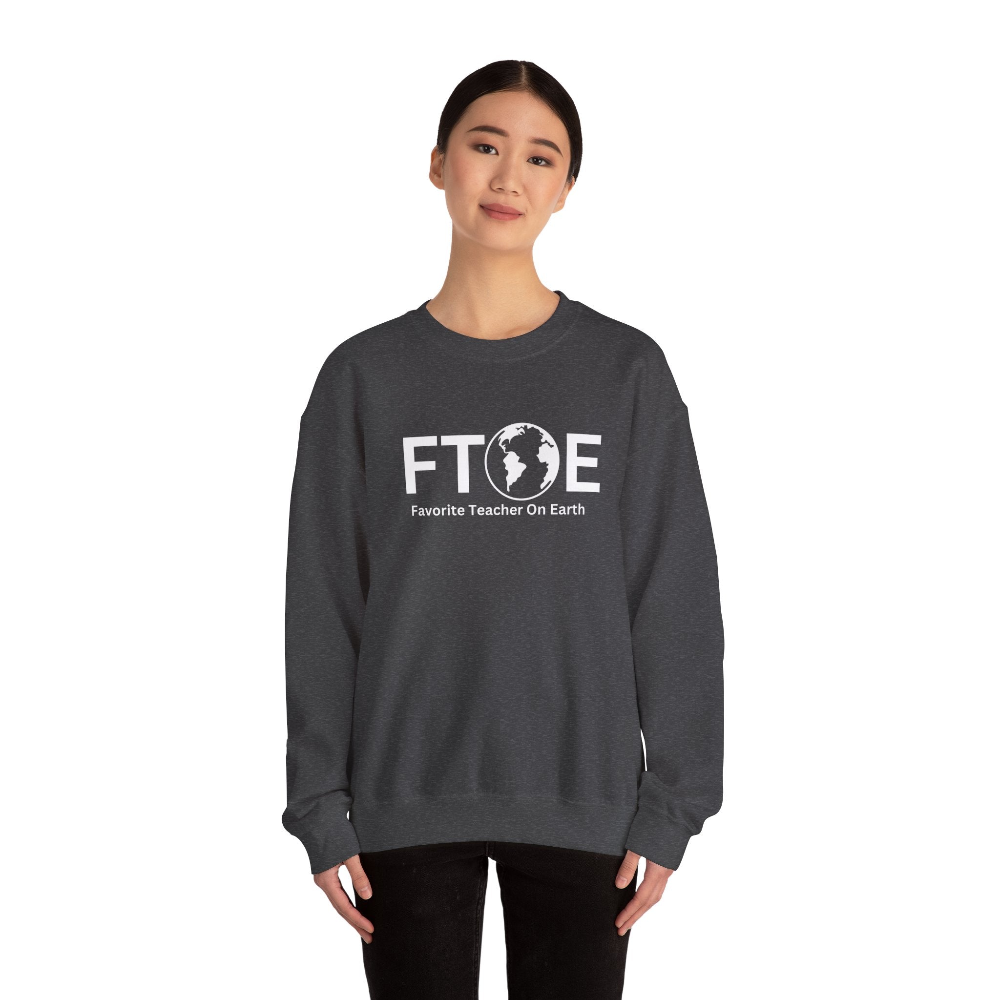 Favorite Teacher On Earth (FTOE) - Unisex Heavy Blend Crewneck Sweatshirt