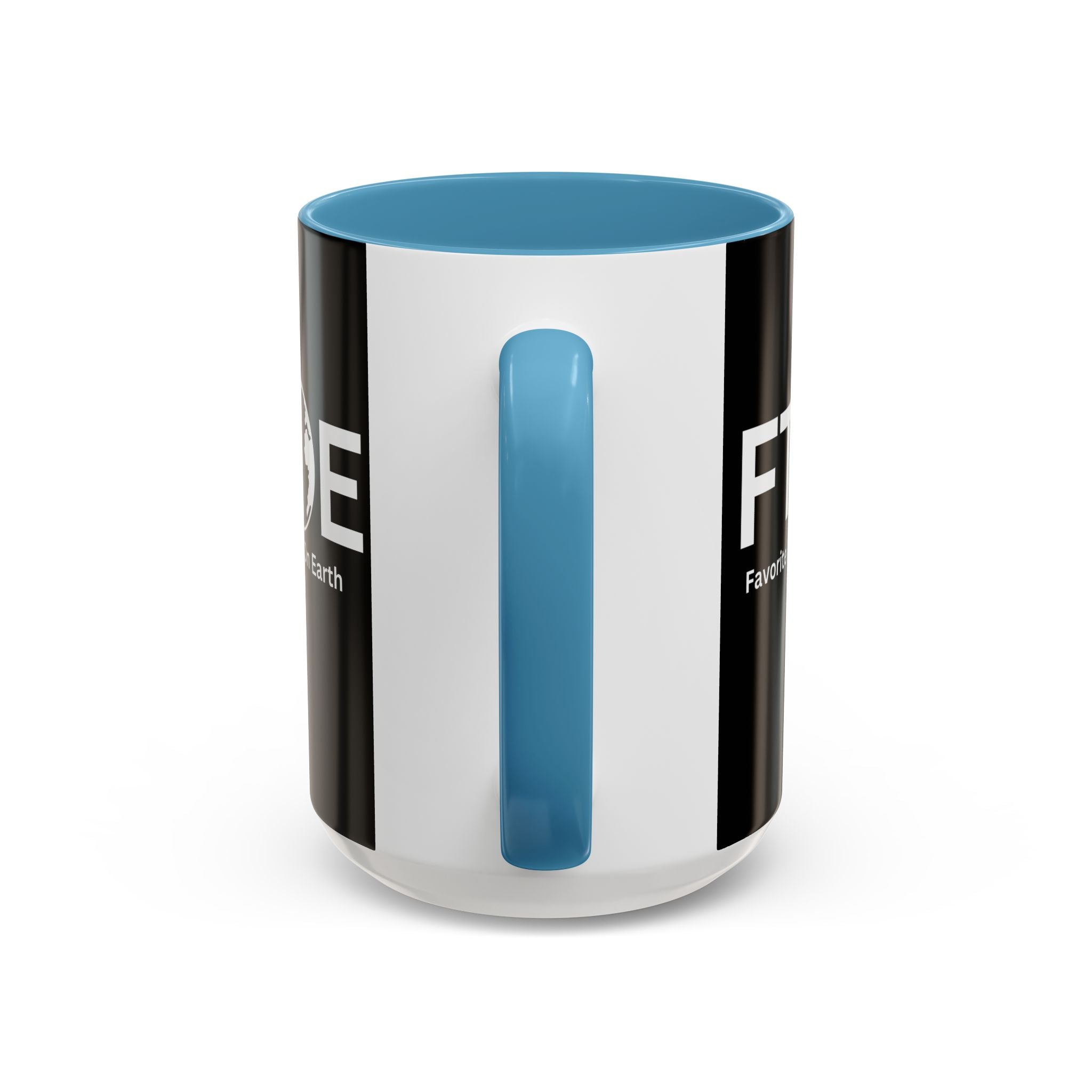 Favorite Teacher On Earth (FTOE) Accent Coffee Mug (11oz, 15oz)