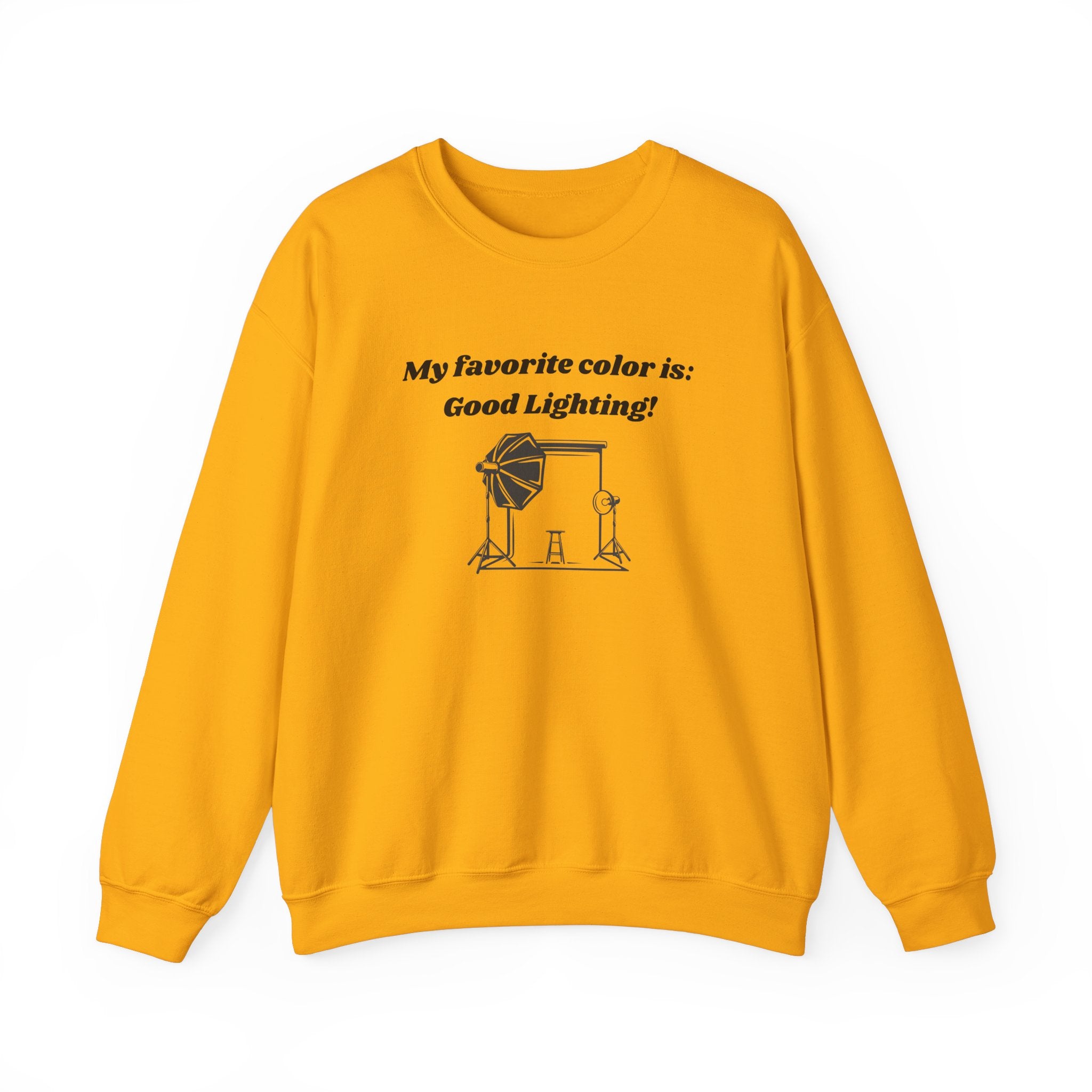 My Favorite Color is Good Lighting! Unisex Heavy Blend Crewneck Sweatshirt